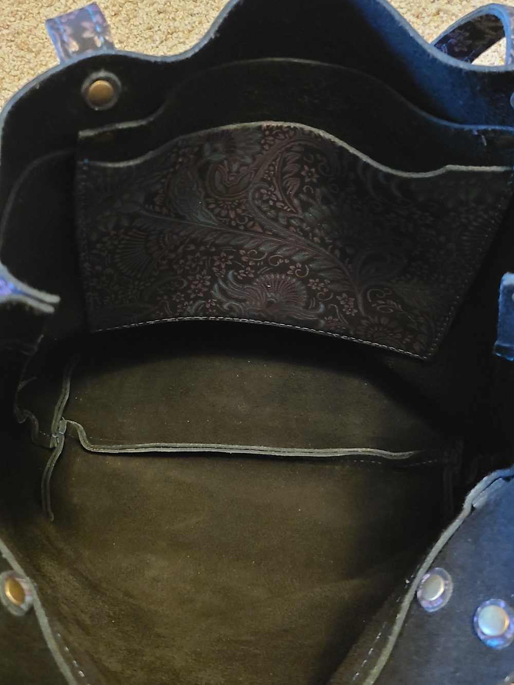 Portland Leather Masquerade Montana Tote - Picture 6 of 9